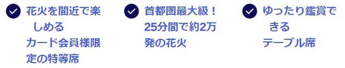 アメックス 横浜花火