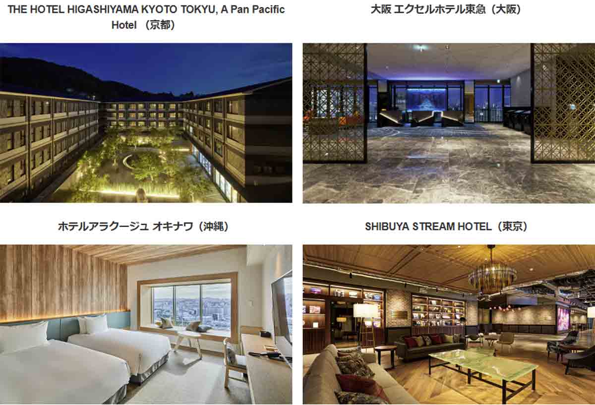 アメックスビジネスゴールドカードのビジネスフリーステイギフトの対象ホテル