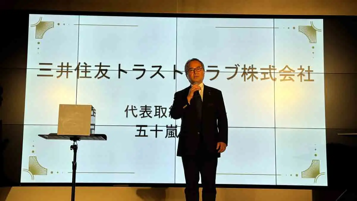 ダイナースクラブ共催「FINE DINING WEEKS」のレセプションパーティーで五十嵐社長のご挨拶