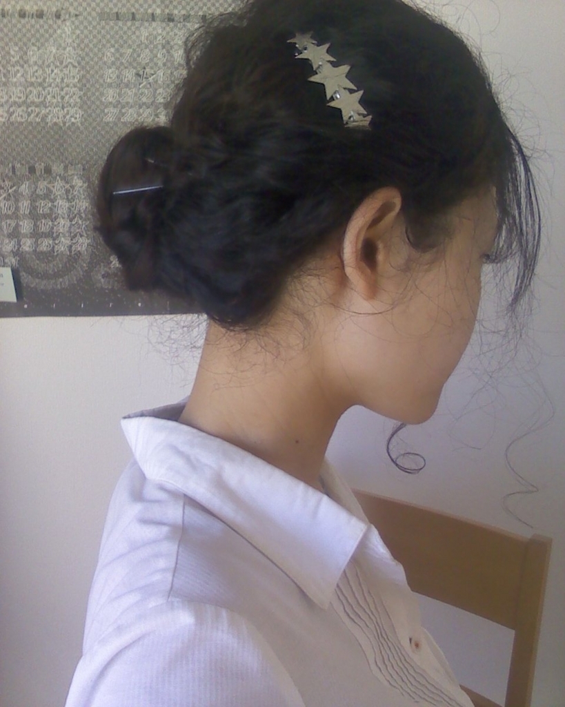 天然パーマチャレンジ5 ピュアブラックとスパイラルヘアの縛りの中で最大限に遊ぶために取り入れたワックスとストレートヘア そして前髪 Goldenmilk