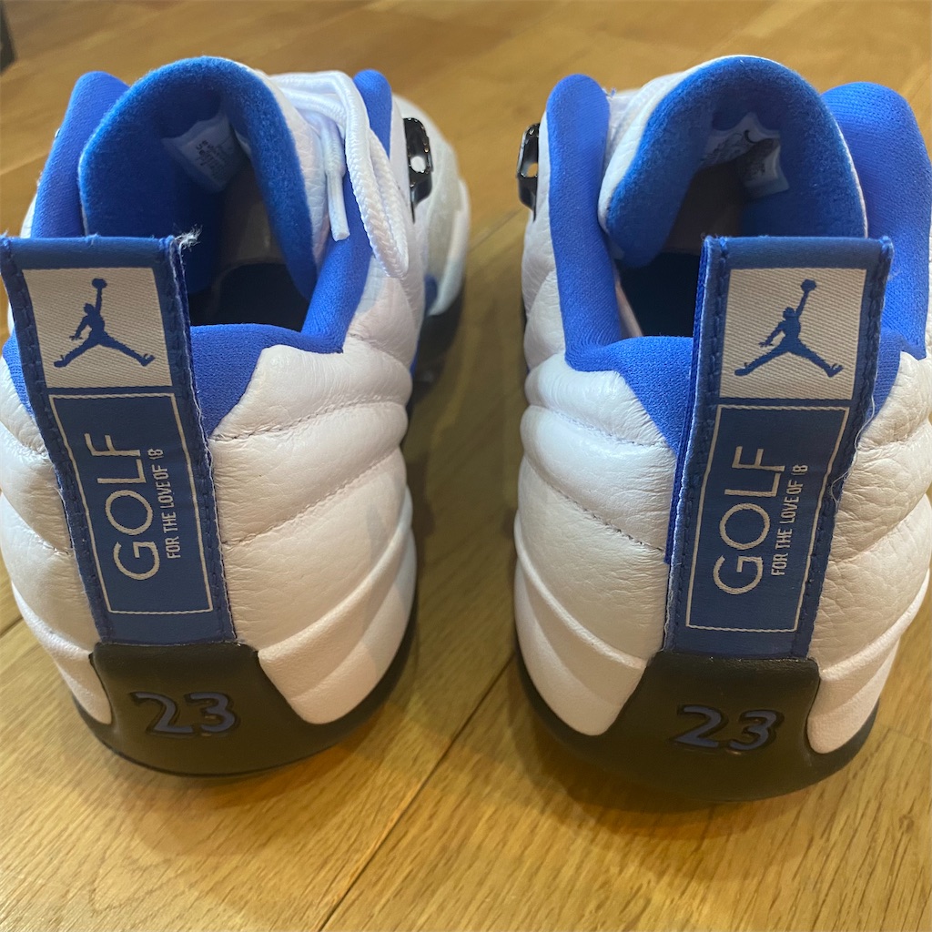 シューズ(男性用) NIKE JORDAN XII G NRG P22 Nike Air Jordan 12 G Golf NRG P22 Laser White Game Royal