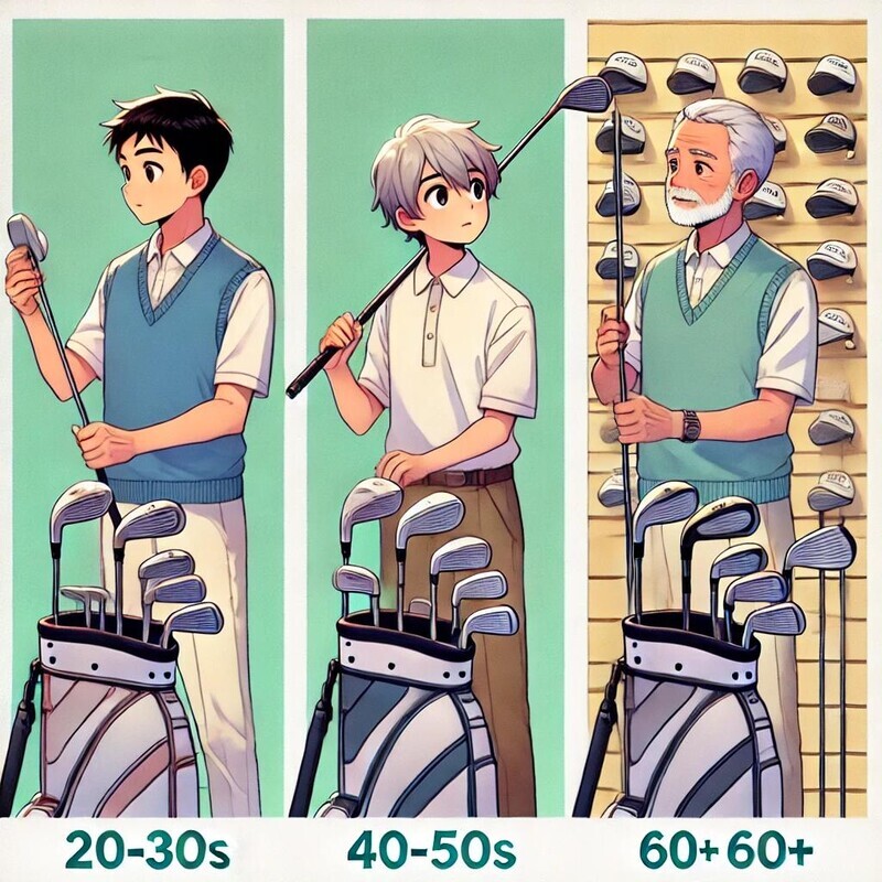 ゴルフクラブ 選び方 年齢別 おすすめ
