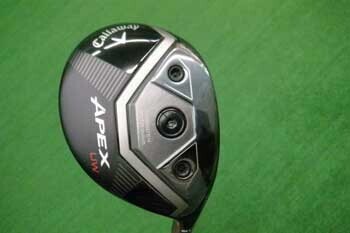 Callaway APEX UW face close-up showing scorelines and impact area texture