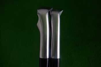 EPON AF-307 アイアンとEPON AF-507 アイアンのネックの長さ比較画像