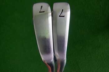 EPON AF-307 アイアンとEPON AF-507 アイアンのソール幅を見比べ画像