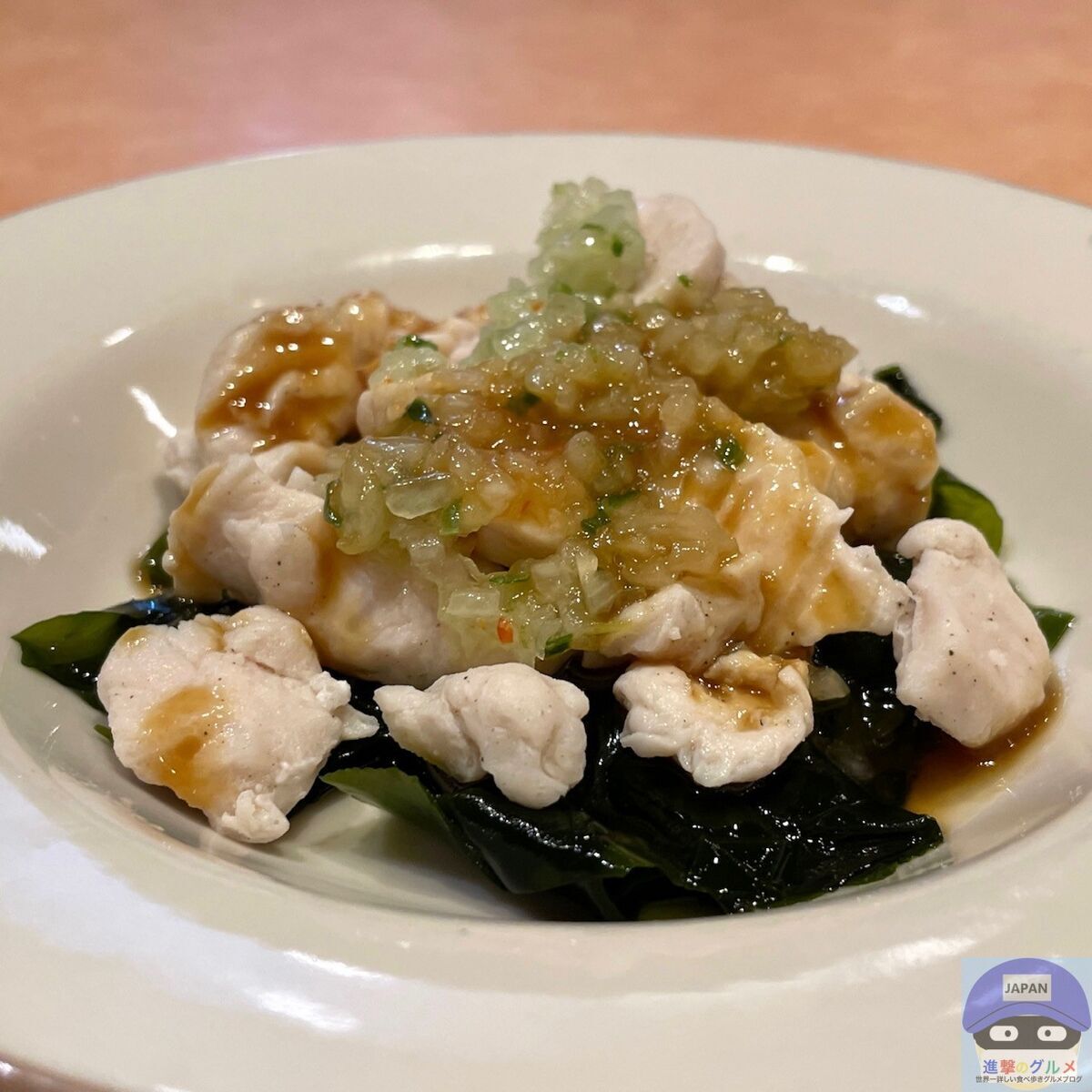 蒸し鶏の香味ソース