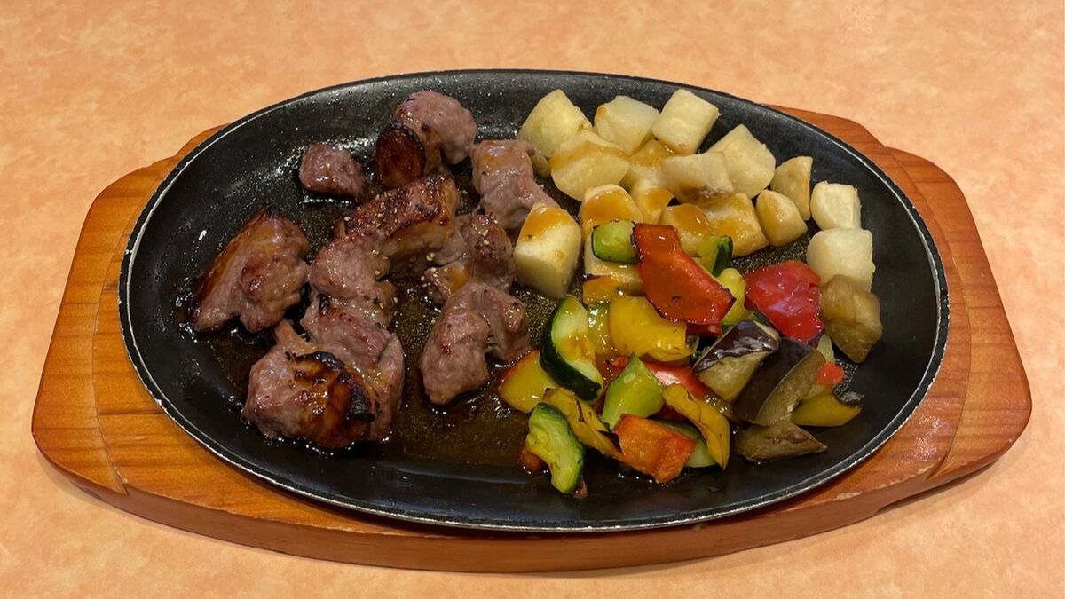 ラム肉と野菜のグリル