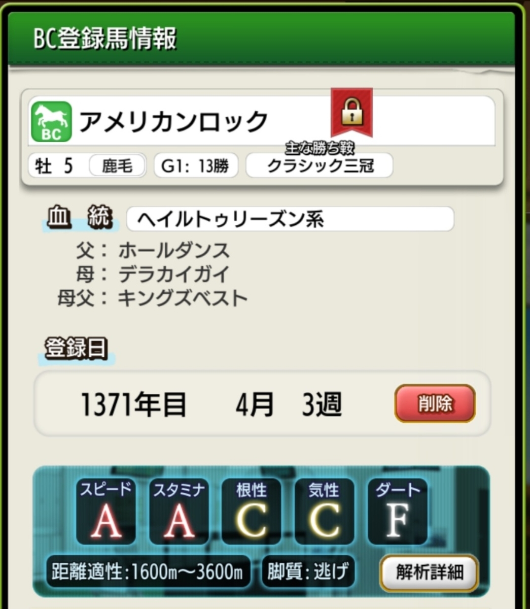 ダビマス 新企画 当牧場のbc登録馬をご紹介 ダビマスについて書くブログ