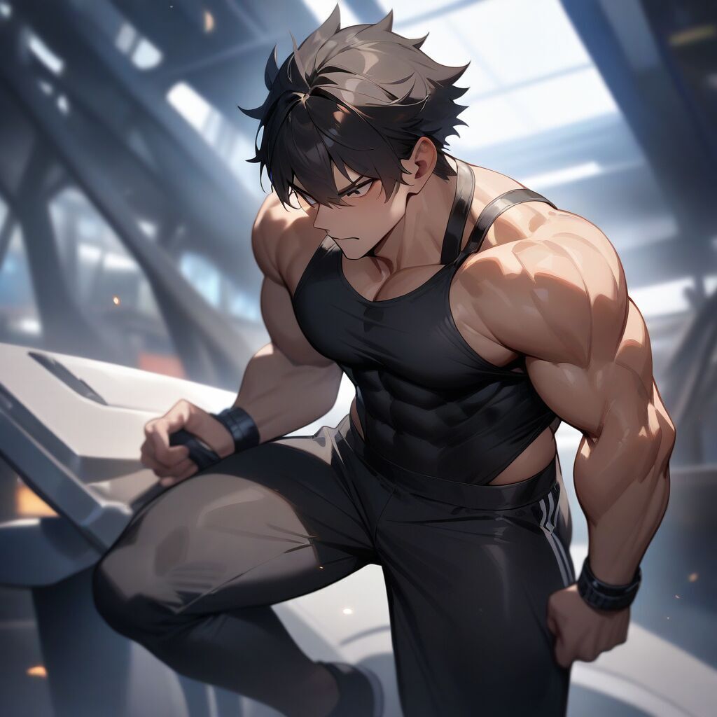 1man, muscular male (マッチョな男) by Animagine XL 3.1 - AI生成画像カタログ