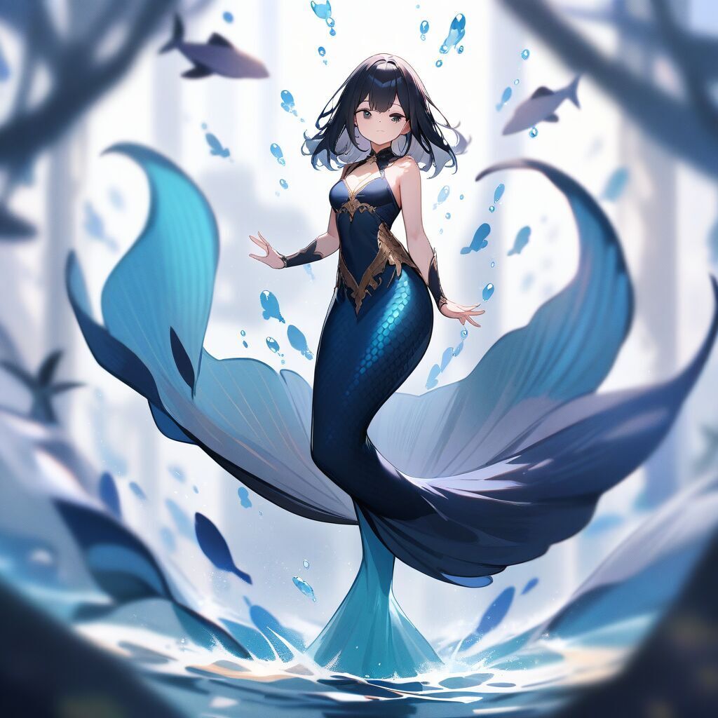 mermaid (人魚) by Animagine XL 3.1 - AI生成画像カタログ
