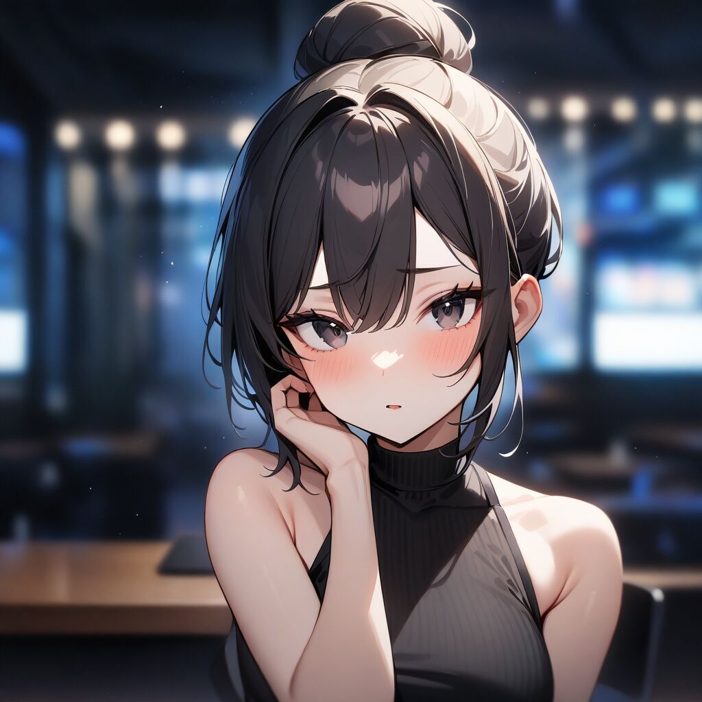 single hair bun (お団子一つ) by Animagine XL 3.1 - AI生成画像カタログ