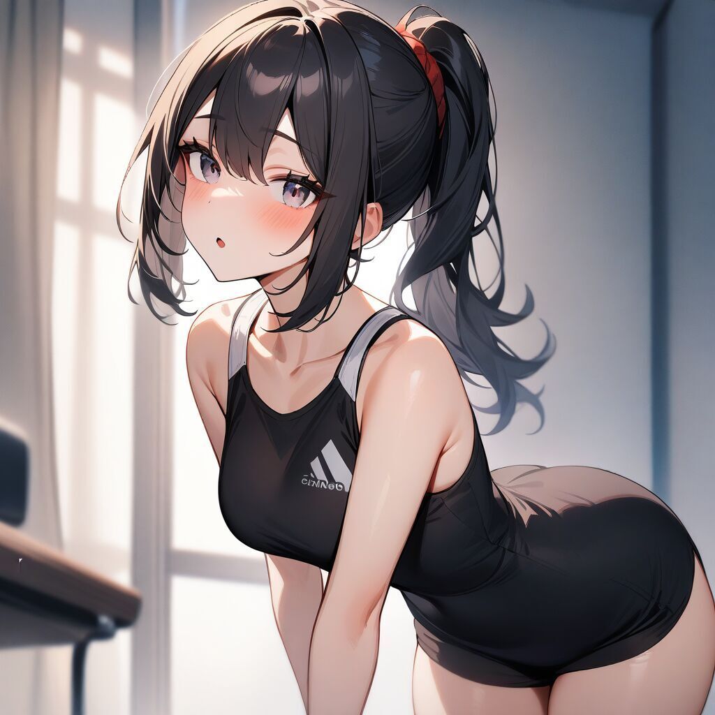 清楚なポニーテール美女＃3　色鉛筆画 清楚なポニーテール美女＃3 色鉛筆画