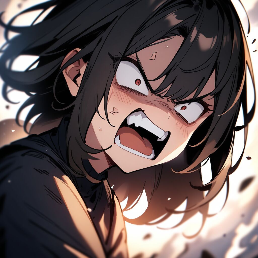 angry face (怒っている顔) by Animagine XL V3.1 - AI生成画像カタログ