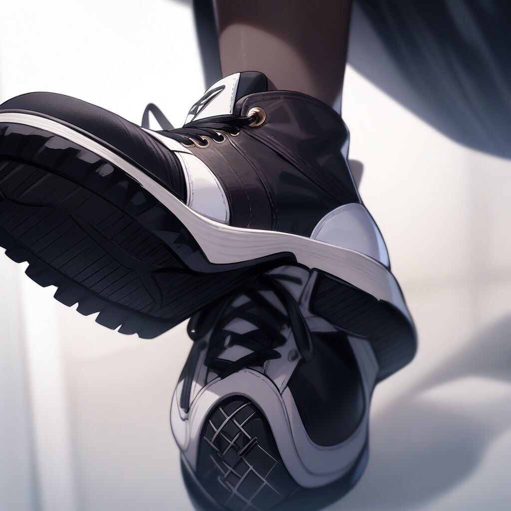 cross laced footwear (クロスレース靴) by Animagine XL V3.1 - AI