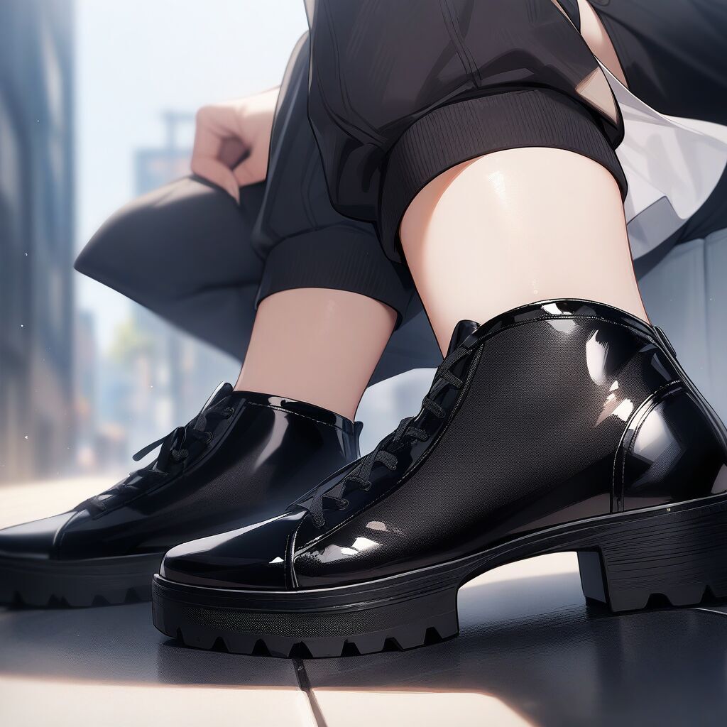 cross laced footwear (クロスレース靴) by Animagine XL V3.1 - AI