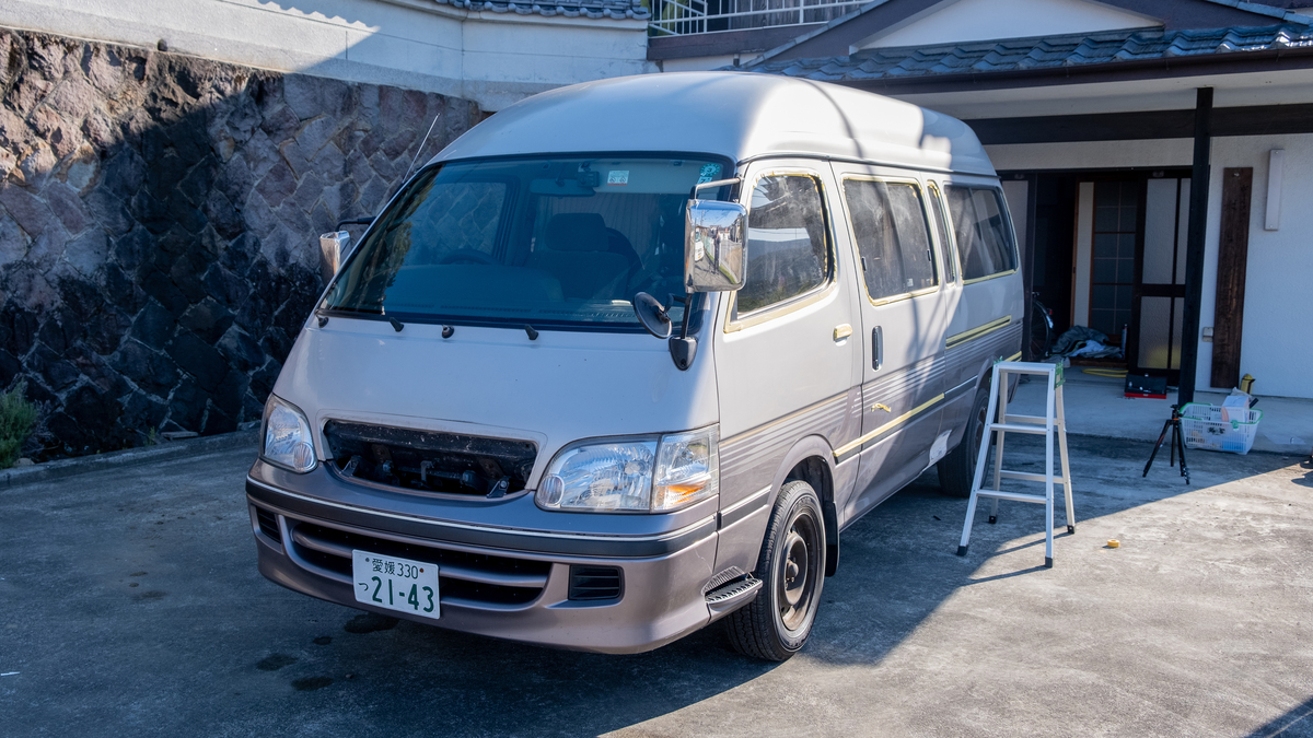 Diy 全塗装 ハイエースを素人が1日で全塗装してみた 刷毛塗装 Ashika Records Com