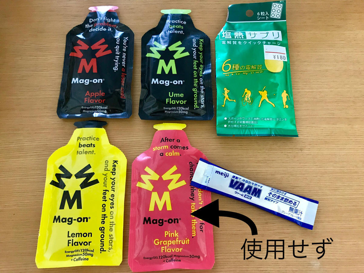 用意した補給食