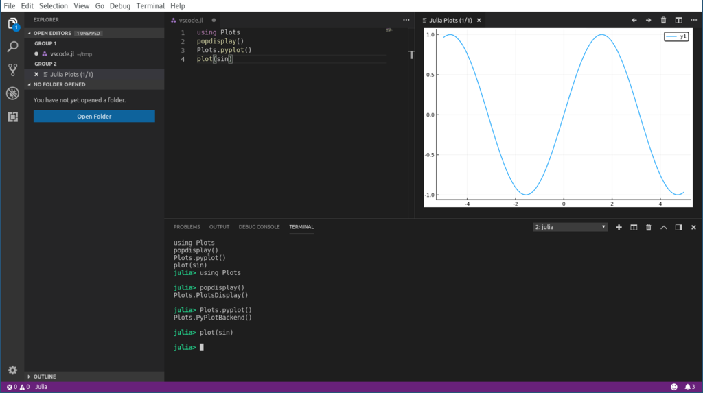 Julia VSCode で Julia 1.0 を使う (仮) goropikariの備忘録