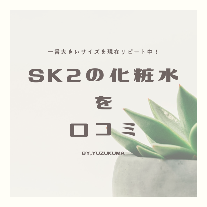 Sk2は化粧水だけの使うのもok 愛用者の口コミブログ 服とコスメを語る ごゆるりcafe