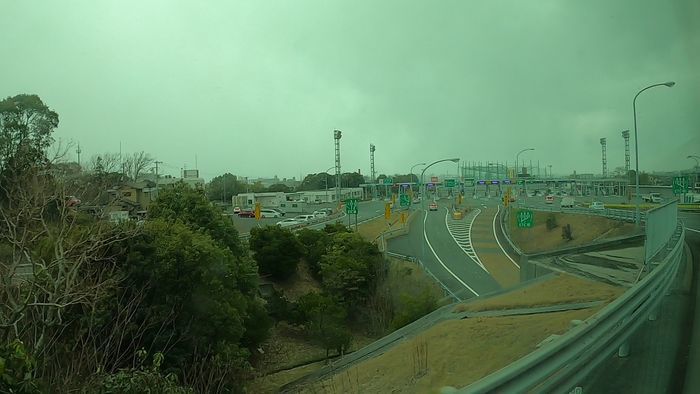 九州産交バス ひのくに号 車窓