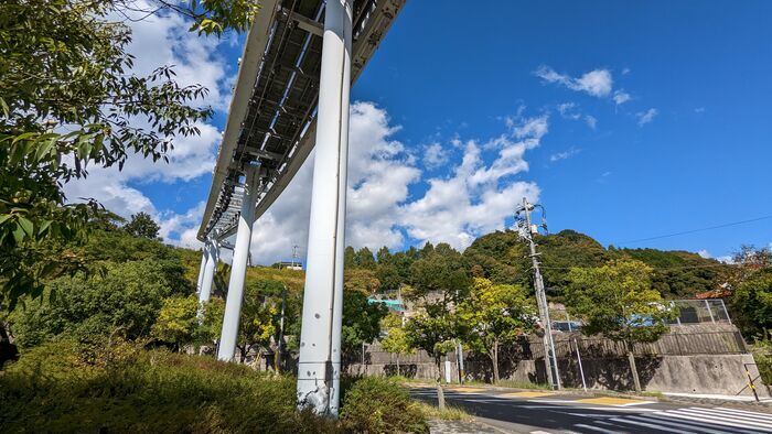 スカイレールみどり坂線　みどり口駅　軌道