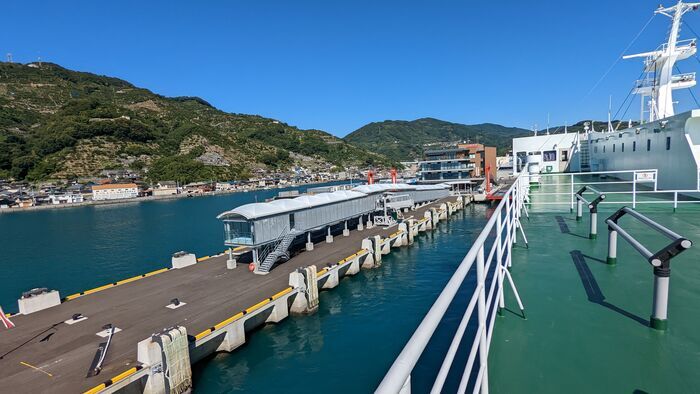 宇和島運輸フェリー　あかつき丸　景色