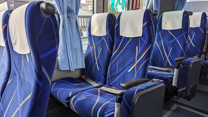 西鉄高速バス 久留米ー福岡空港線 座席