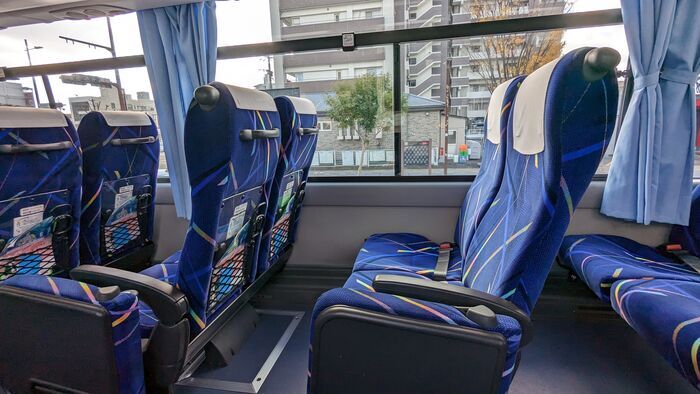 西鉄高速バス 久留米ー福岡空港線 座席