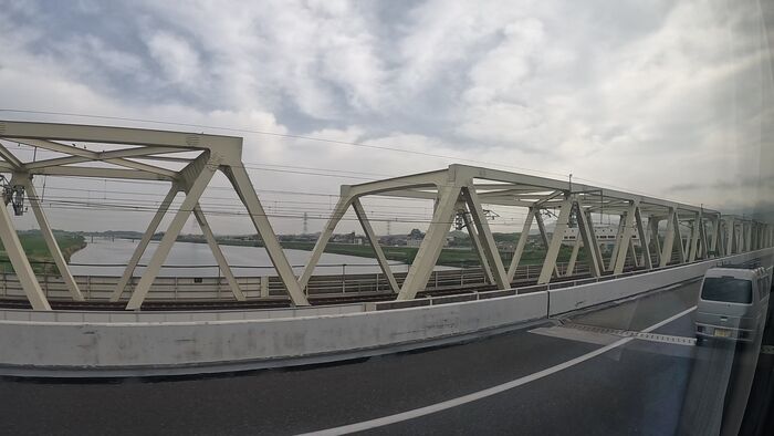高速バス　ふくふく号　車窓