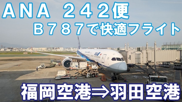 ANA ANA242便 普通席 搭乗記 福岡空港⇒羽田空港