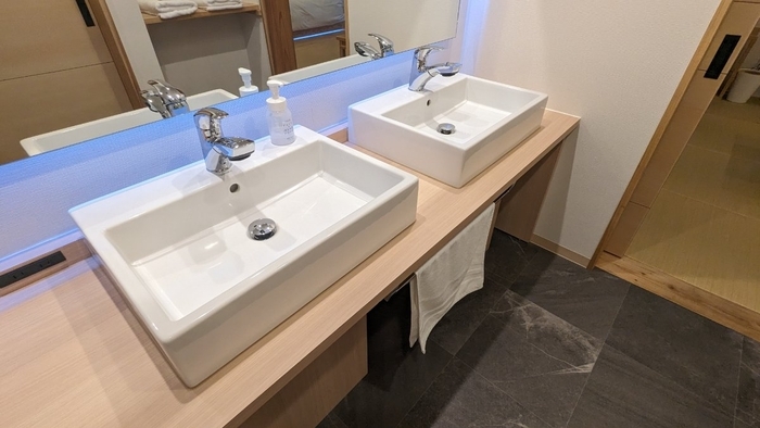 白川温泉 華匠庵 和洋室 楓 洗面台