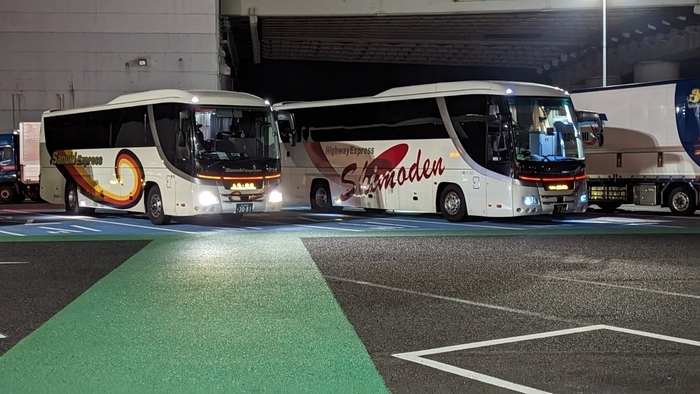 下電バス　ペガサス号　めかりパーキングエリア