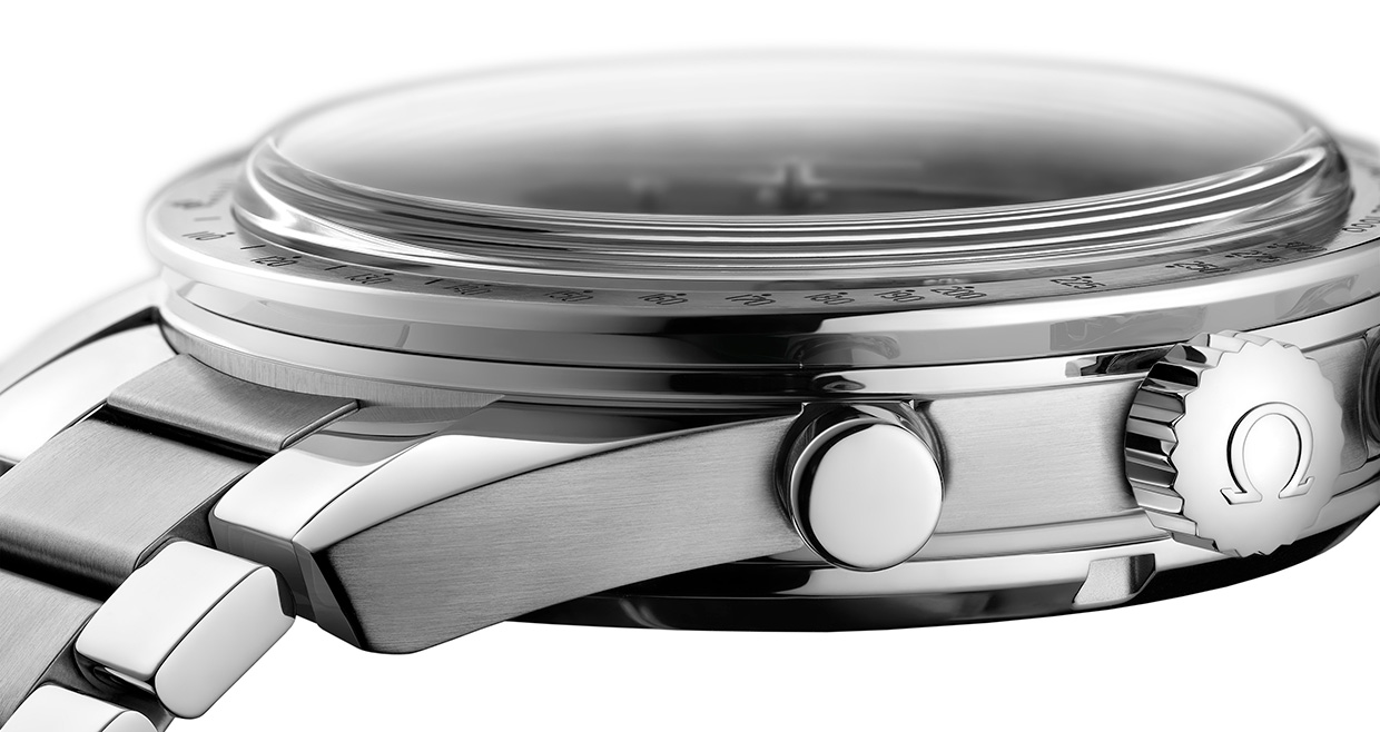 ふるーつぐれーぷ　箱・ワランティ付オメガ スピードマスター クロノグラフ オメガ(OMEGA) SPEEDMASTER '5﻿7 コーアクシャル マスター