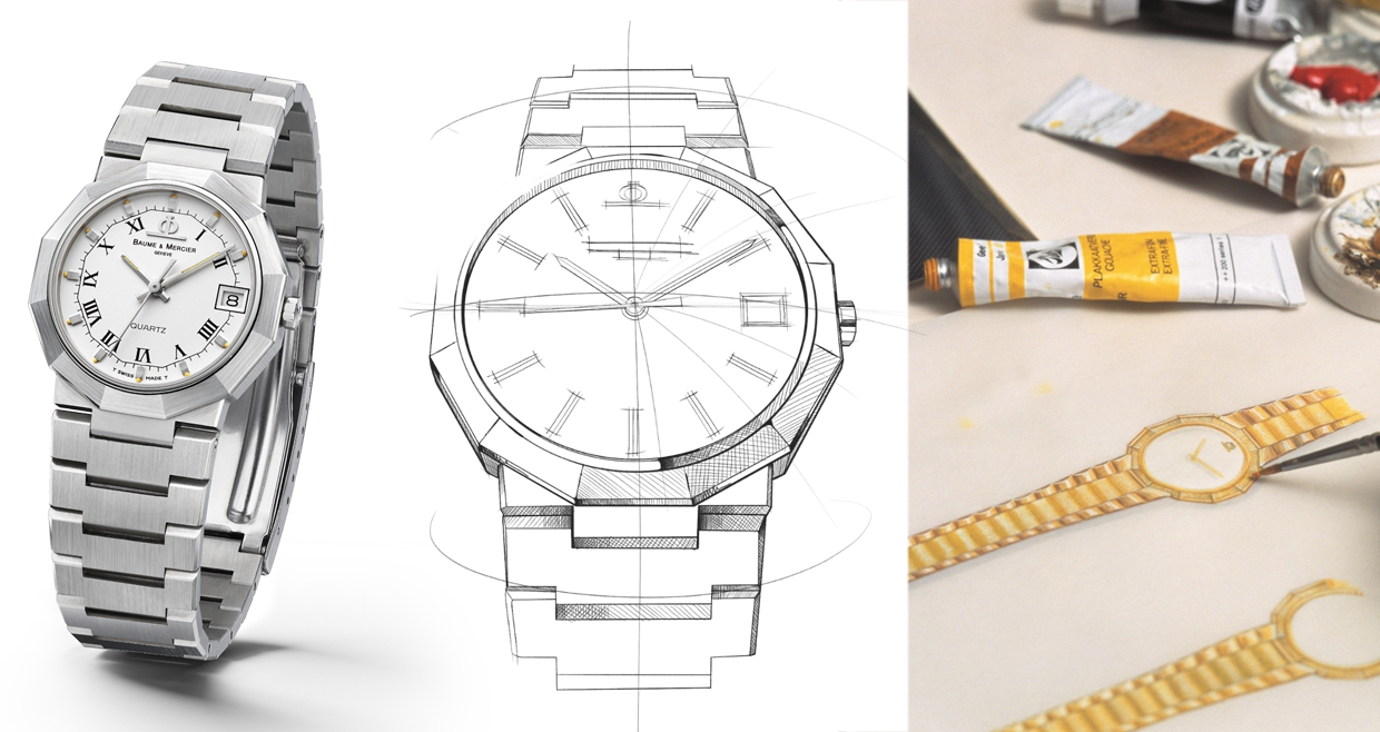 ボーム＆メルシエ　リビエラ　クオーツ 新作】ボーム＆メルシエ リビエラ オートマティック ブラック×ホワイト