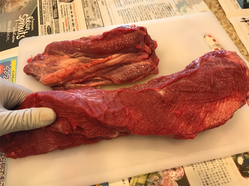 クッキング アメリカで牛タンの塊をさばいてみた ななとなな夫の関西あちこちライフ
