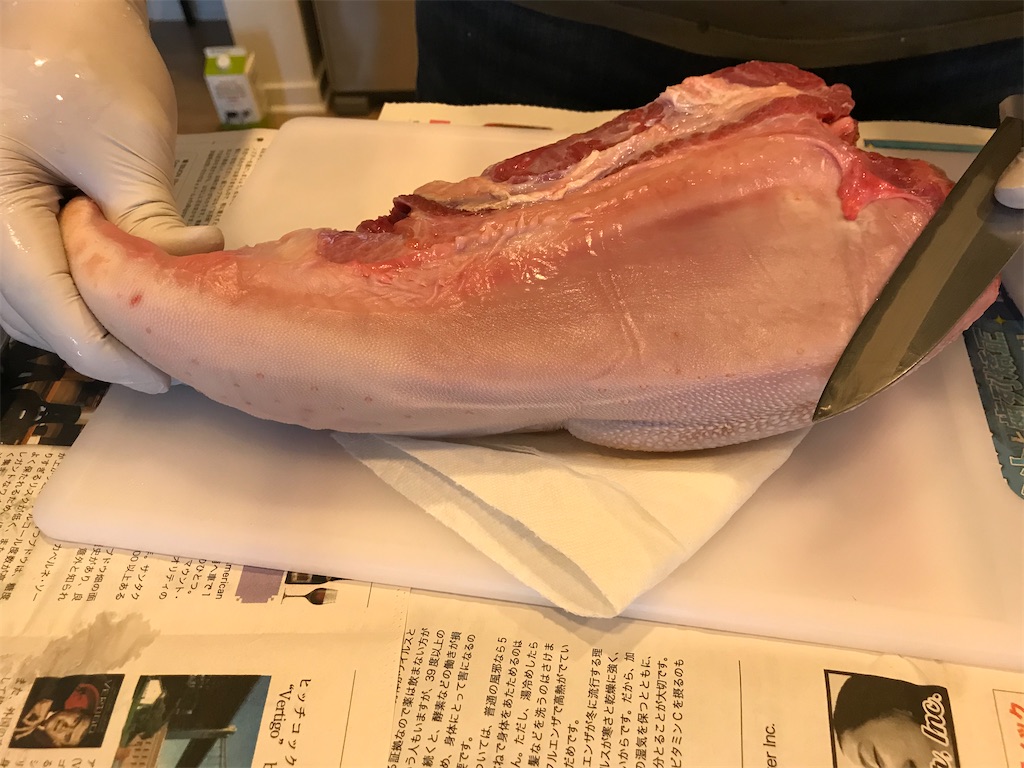 クッキング アメリカで牛タンの塊をさばいてみた ななとなな夫の関西あちこちライフ