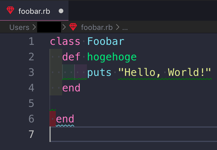 Visual Studio Code でリアルタイムに RuboCop の結果を表示する - 約束の地