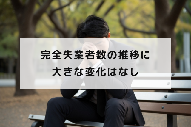 完全失業者数の推移に大きな変化はなし