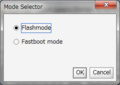 flashtool mode select