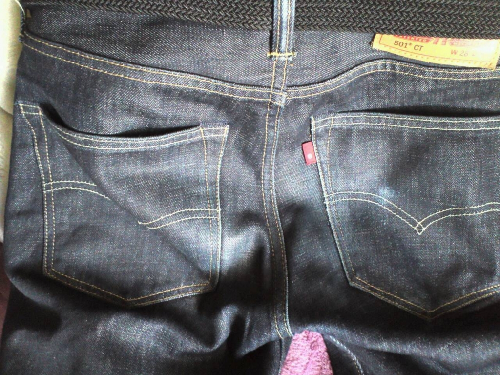 リーバイス501CTの色落ち
