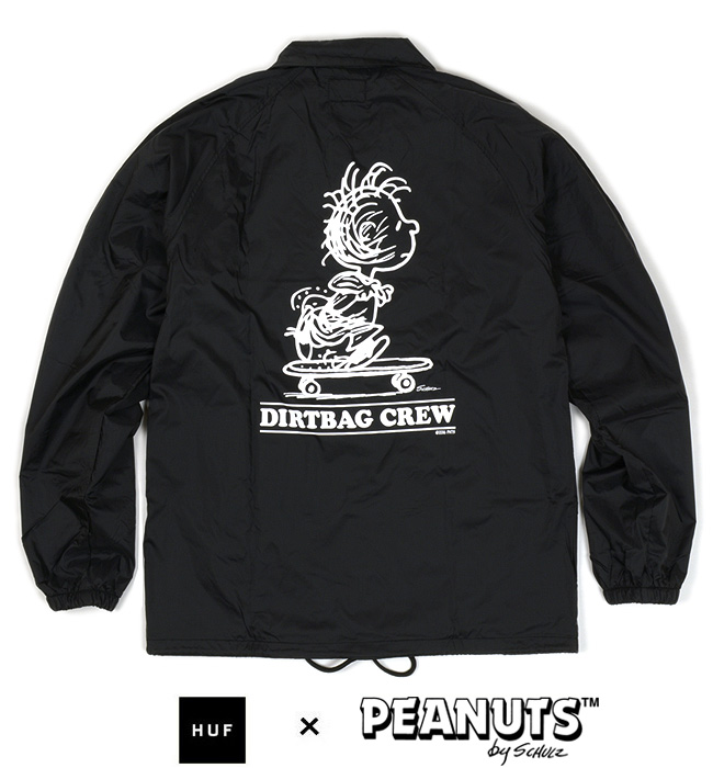 huf peanuts コーチジャケット