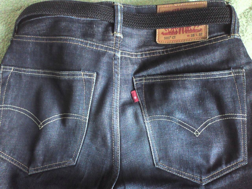 リーバイス501CTコーンデニムの色落ち