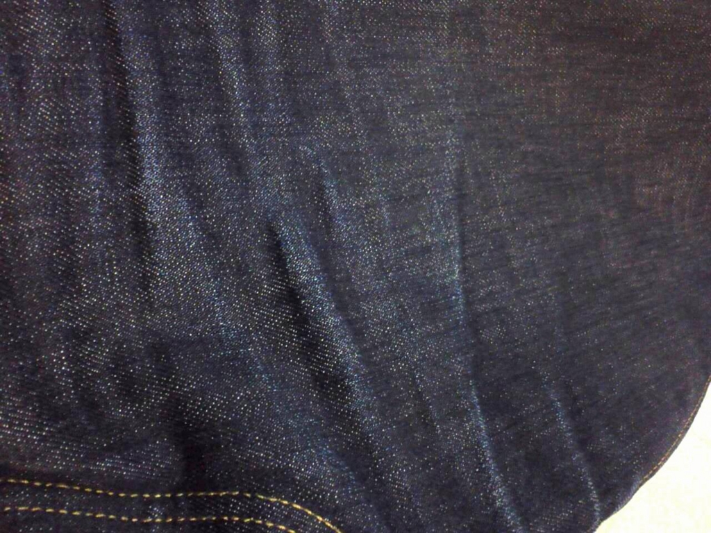 コーンデニムの色落ち