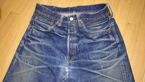 リーバイス日本製501の色落ち