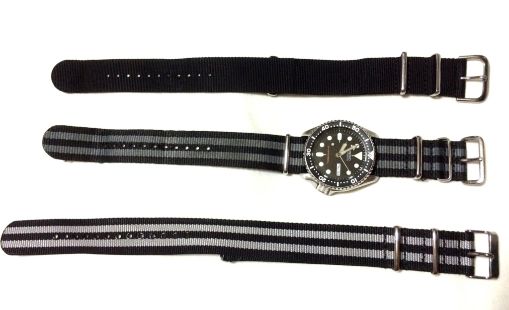 seiko ブラックボーイとNATOストラップ