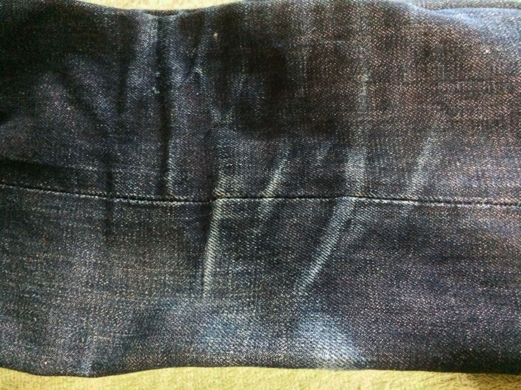 コーンデニムの色落ち