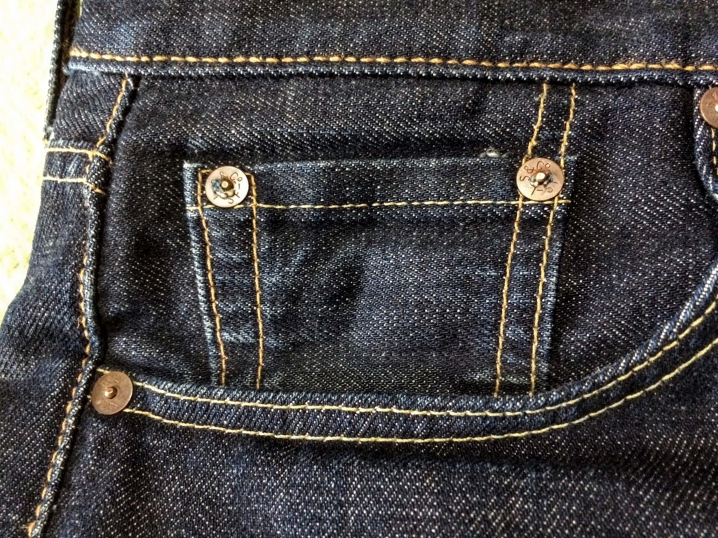 コーンデニムの色落ち