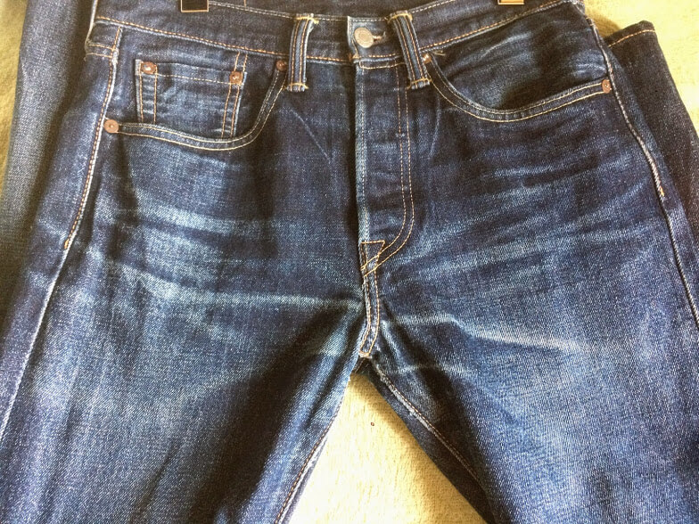 501CTコーンデニムのヒゲ