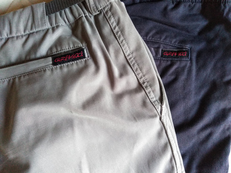 gramicci NNショーツとSTショーツ