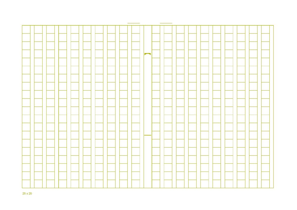 [無料用紙]原稿用紙各種 ダウンロード A4ヨコ 20×20 400字詰